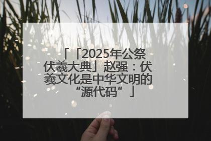 「2025年公祭伏羲大典」赵强：伏羲文化是中华文明的“源代码”