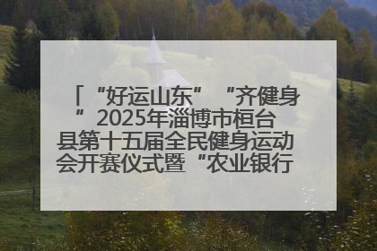 “好运山东”“齐健身”2025年淄博市桓台县第十五届全民健身运动会开赛仪式暨“农业银行杯”第一届社区工作队伍运动会开赛