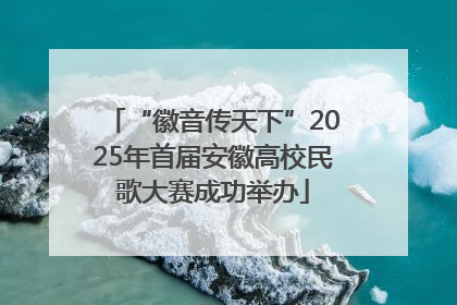“徽音传天下”2025年首届安徽高校民歌大赛成功举办