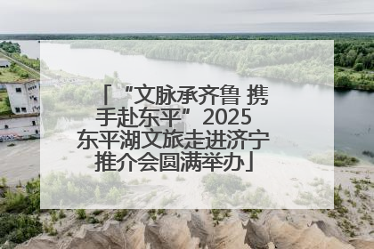 “文脉承齐鲁 携手赴东平”2025东平湖文旅走进济宁推介会圆满举办