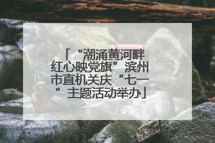 “潮涌黄河畔 红心映党旗”滨州市直机关庆“七一”主题活动举办