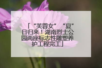 “芙蓉女”“夏”日归来！湖南烈士公园两座标志性雕塑养护工程完工
