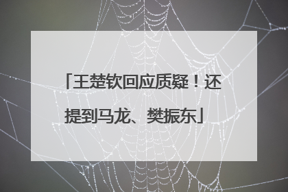 王楚钦回应质疑！还提到马龙、樊振东