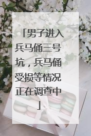 男子进入兵马俑三号坑，兵马俑受损等情况正在调查中