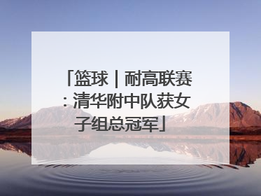 篮球｜耐高联赛：清华附中队获女子组总冠军