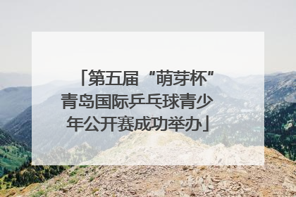 第五届“萌芽杯”青岛国际乒乓球青少年公开赛成功举办