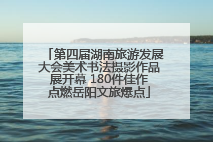 第四届湖南旅游发展大会美术书法摄影作品展开幕 180件佳作点燃岳阳文旅爆点