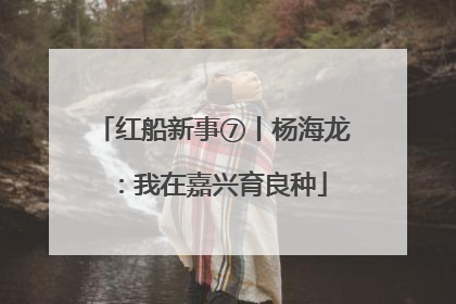 红船新事⑦丨杨海龙：我在嘉兴育良种