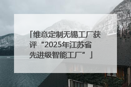 维意定制无锡工厂获评“2025年江苏省先进级智能工厂”