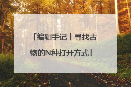 编辑手记丨寻找古物的N种打开方式