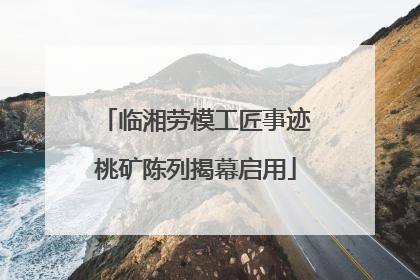 临湘劳模工匠事迹桃矿陈列揭幕启用