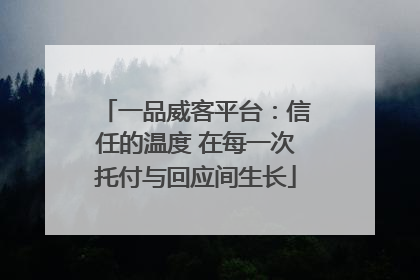 一品威客平台：信任的温度 在每一次托付与回应间生长