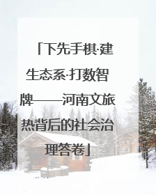 下先手棋·建生态系·打数智牌——河南文旅热背后的社会治理答卷