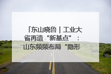 东山晓鲁｜工业大省再造“新基点”：山东频频布局“隐形冠军”背后