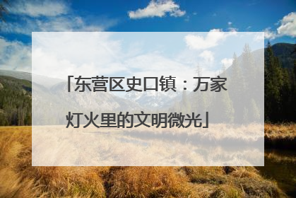 东营区史口镇：万家灯火里的文明微光