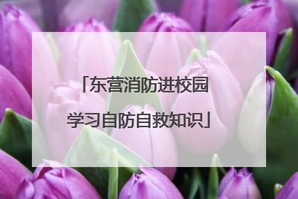 东营消防进校园 学习自防自救知识