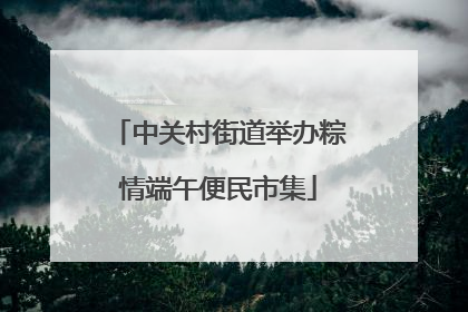 中关村街道举办粽情端午便民市集