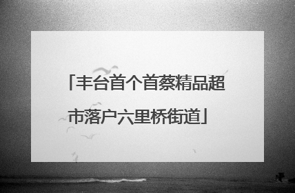 丰台首个首蔡精品超市落户六里桥街道