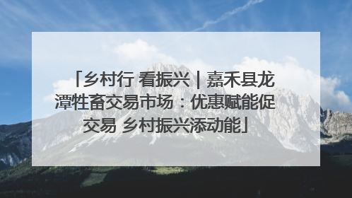 乡村行 看振兴｜嘉禾县龙潭牲畜交易市场：优惠赋能促交易 乡村振兴添动能