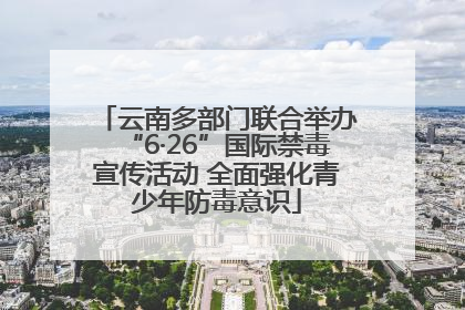 云南多部门联合举办“6·26”国际禁毒宣传活动 全面强化青少年防毒意识