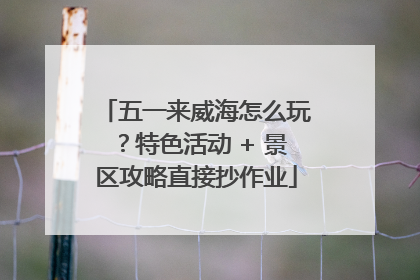 五一来威海怎么玩？特色活动 + 景区攻略直接抄作业