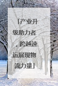 产业升级助力者，跨越速运展现物流力量
