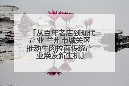 从百年老店到现代产业 兰州市城关区推动牛肉拉面传统产业焕发新生机