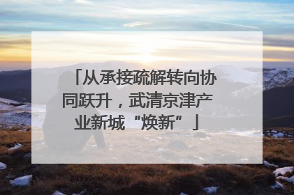 从承接疏解转向协同跃升，武清京津产业新城“焕新”