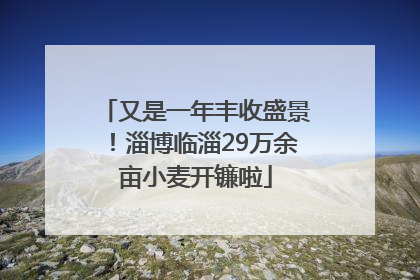又是一年丰收盛景！淄博临淄29万余亩小麦开镰啦