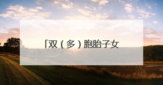 双（多）胞胎子女以捆绑方式派位的，记得要提前申请