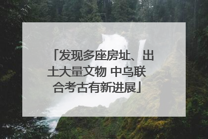 发现多座房址、出土大量文物 中乌联合考古有新进展