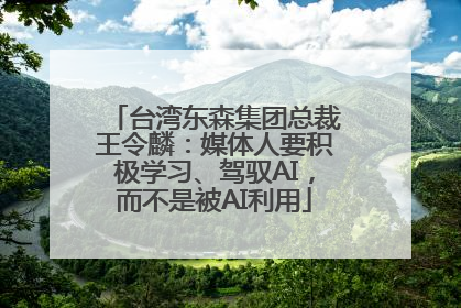 台湾东森集团总裁王令麟：媒体人要积极学习、驾驭AI，而不是被AI利用