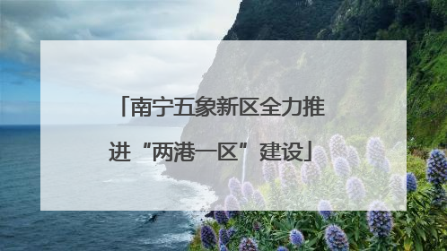 南宁五象新区全力推进“两港一区”建设