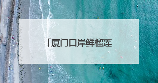 厦门口岸鲜榴莲进口 前5月同比增长10倍