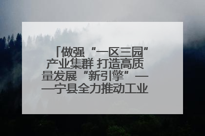 做强“一区三园”产业集群 打造高质量发展“新引擎”——宁县全力推动工业经济提质增效