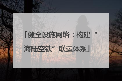 健全设施网络：构建“海陆空铁”联运体系