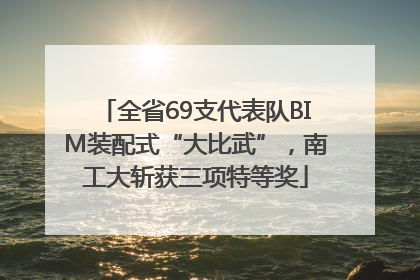 全省69支代表队BIM装配式“大比武”，南工大斩获三项特等奖