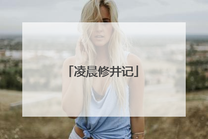 凌晨修井记