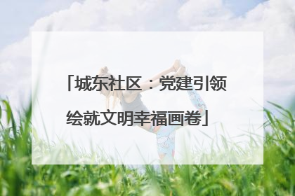 城东社区：党建引领绘就文明幸福画卷