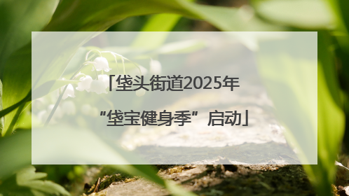 垡头街道2025年“垡宝健身季”启动