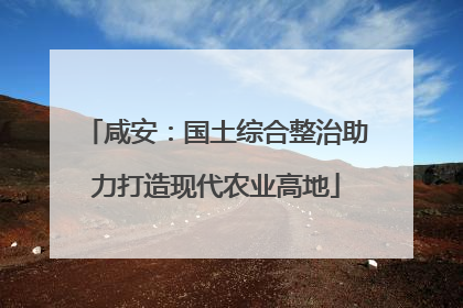 咸安：国土综合整治助力打造现代农业高地