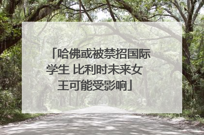 哈佛或被禁招国际学生 比利时未来女王可能受影响