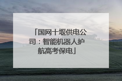 国网十堰供电公司：智能机器人护航高考保电