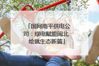 国网南平供电公司：绿电赋能闽北 绘就生态新篇