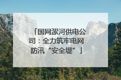 国网漯河供电公司：全力筑牢电网防汛“安全堤”