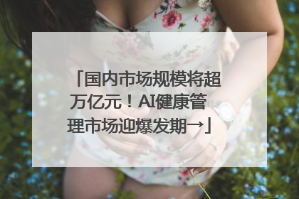 国内市场规模将超万亿元！AI健康管理市场迎爆发期→