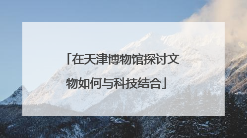 在天津博物馆探讨文物如何与科技结合