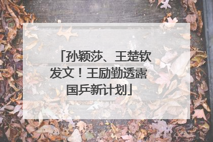 孙颖莎、王楚钦发文！王励勤透露国乒新计划
