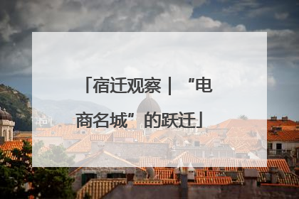 宿迁观察｜“电商名城”的跃迁