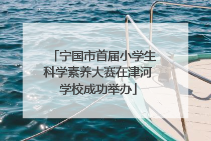 宁国市首届小学生科学素养大赛在津河学校成功举办